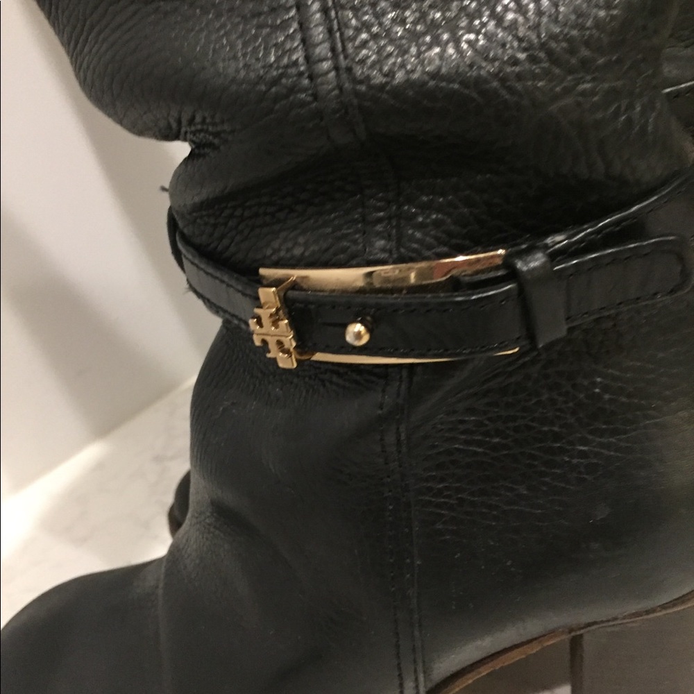Tory Burch “Jenna” Black Leather Knee High Boots - Picture 8 of 8